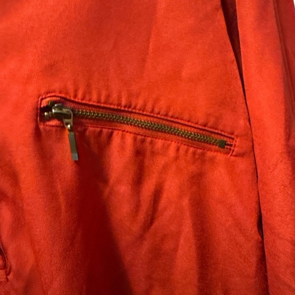 Cato Red Blouse with Zipper Pocket - Picture 3 of 9